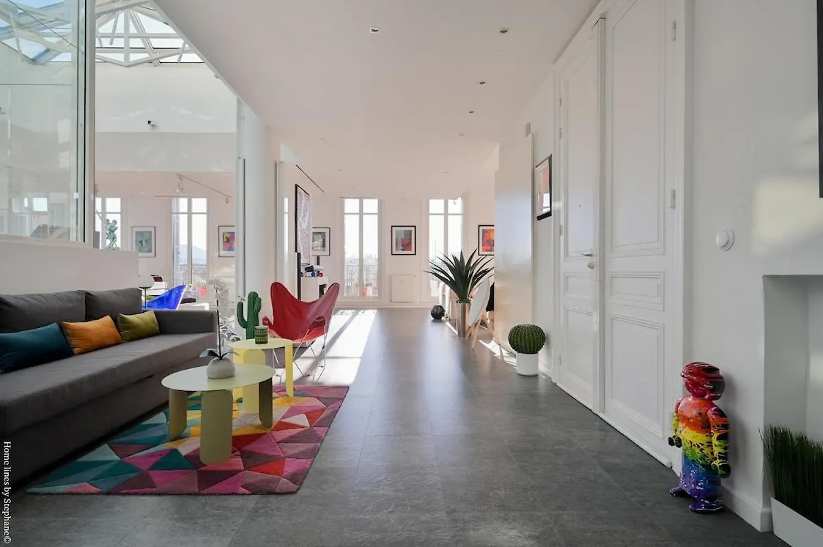 Apartment Loft Stern, Carre D'Or Marseille, 10 Pers, 3 Chambres, 260 M2, Dernier Etage France