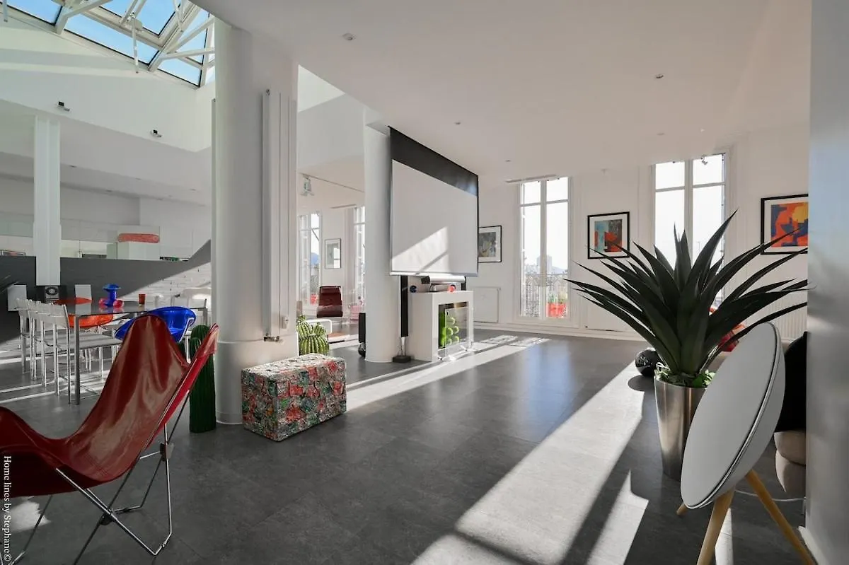 Loft Stern, Carre D'Or Marseille, 10 Pers, 3 Chambres, 260 M2, Dernier Etage 0*, Marseille